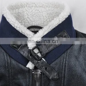 2017 Latest Design Mens Handsome Padded pu Leather Jacket Motrocycle thumbnail-5