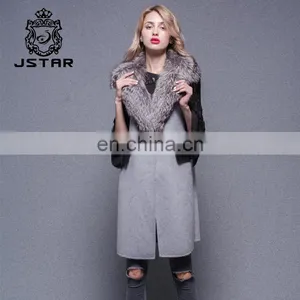Ladies New Style Cashmere Vest With Sheep Curly Fur Trimming Pros And Cons To Wear thumbnail-3