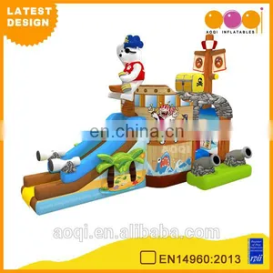 2015 AOQI Latest Design Polar Bear Inflatable Combo With Slide for Children for Sale thumbnail-1