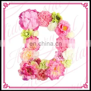 Aidocrystal 2017 New Design Cheap Floral Artificial Silk Flower Letters for Home Festive Decoration thumbnail-4