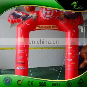 Red Customized Inflatable Arch / Cheap Advertising Decorations Inflatable Arch / Inflatable Finish Line Arch thumbnail-1
