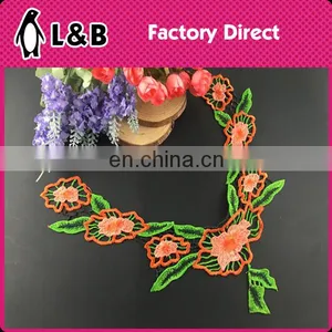 B-019 Polyester Collars Simple Lace Neck Designs Embroidery Embroidery Applique thumbnail-1