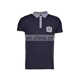 Customized Fashion Mens Clothes Emboridery Logo High Quality 2016 Polo Shirt Design thumbnail-3