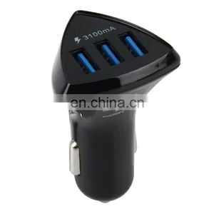 New Coming 12V New Alloy Shell 3.1A 2-Port Usb Universal Mini Usb Metal Car Battery Charger With 4.8 a Output thumbnail-1