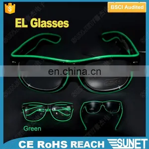 Hot Sale Multicolor Bright LED Glasses Festival LED Glow EL Glasses thumbnail-4