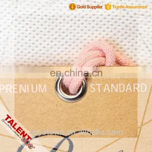Custom Printed Kraft Paper Garment Hang Tag With Metal Eyelet Cotton String thumbnail-3