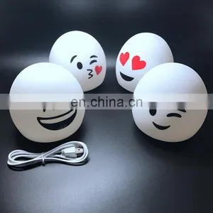 2017 Colorful Silica Gellamp Led Silicone Light Ball Emotion Lamp for Night thumbnail-5