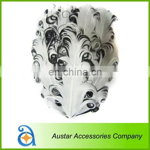 AA-08 White&black Headwear Nagorie Curly Goose Feather Pads,Curled Feather Pads thumbnail-1