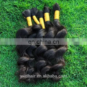 8A Grade Virgin Malaysia Human Hair Loose Wave Braiding Bulk Human Hair For Braiding Bulk Undyed Hair Paypal Accept thumbnail-3
