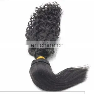 Crochet Hair Extensions no Glue no Thread no Clips Crochet Braids With Human Hair thumbnail-1