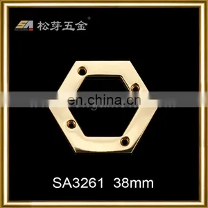 Nickle Free High Quality Zinc Alloy Metal Hexagon Eyelets for Leather Handbags Curtain thumbnail-4