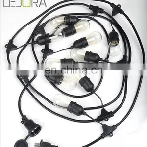 High Quality S14 String Lights 48ft 15sockets for Christmas Wedding Party Outdoor Indoor Decoration Fairy Light Waterproof thumbnail-1