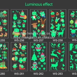 Christmas Carnival Party Luminous Stickers Personalized Fashion Environmentally Friendly Luminous Lasting Tattoo Stickers thumbnail-4