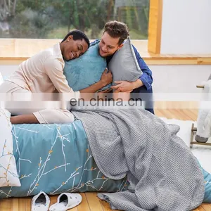 Nice Quality Durable 100% Cotton Wonderfully Soft Cotton Blanket For Home Decoration thumbnail-5