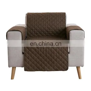 Home Fashion Dustproof Durable Conjoined Reversible Coffee and White Thicken Sofa Cover thumbnail-3