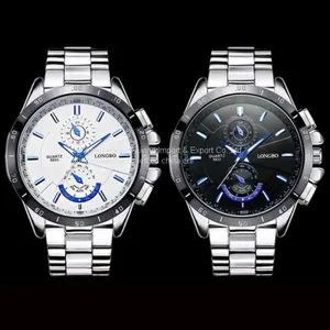 Men Stainless Steel Military Waterproof Sport Analog Quartz Wrist Watch thumbnail-1