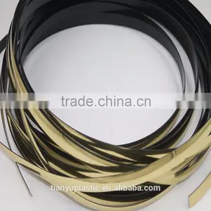 Golden Shiny Plastic Extrusion Edge Trim/strip/color and Size Can Mdf thumbnail-4