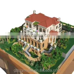 European Style 1:75 Miniature Scale Model House , Model Maker Supply thumbnail-3