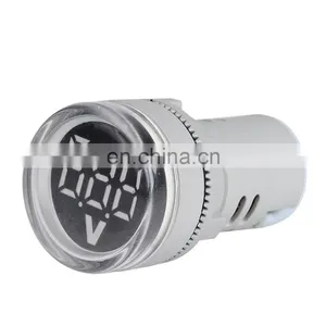 22mm DC 6-100V Voltmeter Round Mini LED Digital Voltage Indicator Voltage Meter Tester Precision Voltmeter thumbnail-3