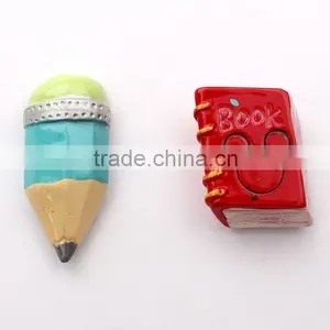 Book and Pencil Shape Epoxy Fridge Magnet thumbnail-1