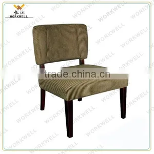 WorkWell High Quality Low Back Fabric Dining Chair With Rubber Wood Legs Kw-D4007 thumbnail-1