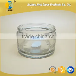 200ml Clear Glass Cream Jar With Golden Lid thumbnail-1