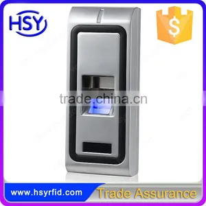 Metal Case RFID and Fingerprint Standalone Access Control Reader With Wiegand26 Output thumbnail-1