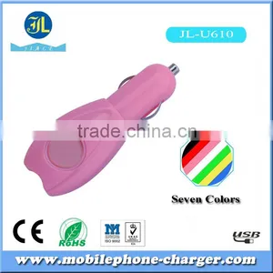 Cheap Wholesale Colorful Dual USB Car Charger for Mobile Phone Promotional Customized Universal USB Car Charger thumbnail-1