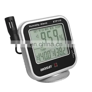ALLOSUN ETP110A Digital Thermo-Hygrometer With Temperature Alarm & Remote Probe/Humidity Monitor/Dew-Point Meter thumbnail-2