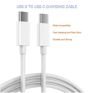 18W PD Fast Charging Type C to Type C Cable USB C Cable for MacBook Pro 2020 IPad Air 4 Huawei P40 thumbnail-3