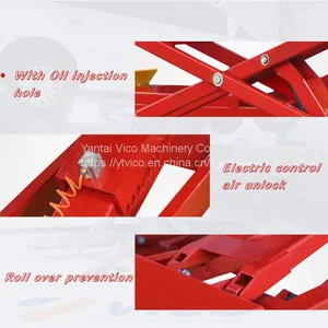 5T / In-Ground Heavy Duty Hydraulic Scissor Jack Car Lift Machine For Parking Garage V-JSZM-D-8350 thumbnail-4