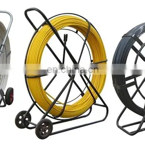 2021 Factory Direct Sale High Quality High Strength 10mm 300m Green Wheeled Galvanized Steel Frame FRP Cable Duct Rodder thumbnail-3