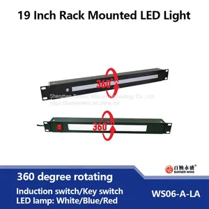 Manufacture 19 Inch 1U Rack Mounted Rotatable LED Light for Audio Rack or Server Cabinet OEM thumbnail-1