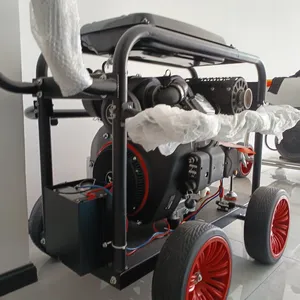 35HP Two-Cylinder Power Diesel Pipe Dredging Machine to Be Used for Boiler, Heat Exchanger, Pipeline, Reactor Cleaning Decontamination thumbnail-3