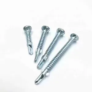 CSK Phillips Head Self Drilling Screw With 6 Nibs and 2 Ears Steel Zinc Plated Self Drilling Screws thumbnail-3