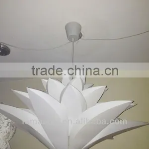 40w Acrynic Floral Pendant Light pp Material Pendant in Petal Featured Shape Lamp for Home /restaurant thumbnail-1