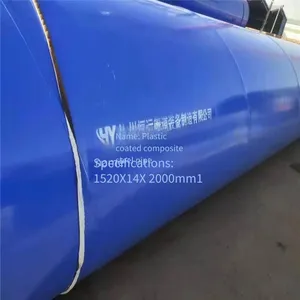 Dn3000 Pe-coated Outside and Ep-coated Inside Plastic-coated Steel Pipe, Jacking Pipe, Large-diameter Spiral Steel Pipe, Customized by Hengyun thumbnail-3
