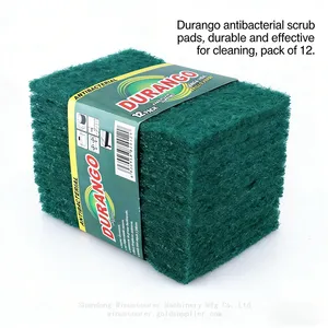 Green Dish 10pcs Scouring Pad Durable Kitchen Cleaning Cloth thumbnail-3