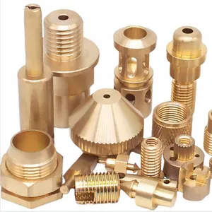 CNC Machining of Copper Parts, Copper Tube External Thread Clamp Connectors, Copper Quick Connectors, and Copper Shaped Parts thumbnail-4