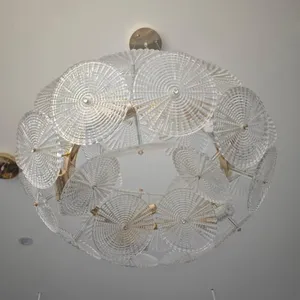 Artdecolite Floral Italian Murano Glass Sputnik Chandelier Vintage Modern thumbnail-3