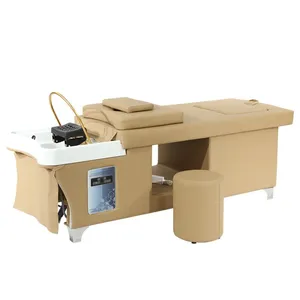 Modern Japanese Head Spa Head Water Therapy Chair 150kg Load Capacity Automatic Reclining Shampoo Bed thumbnail-2