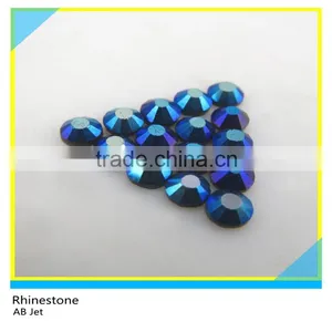 New Design Hot Fix Jet Black Glass Stone Flatback Round 8mm Loose Rhinestone thumbnail-4