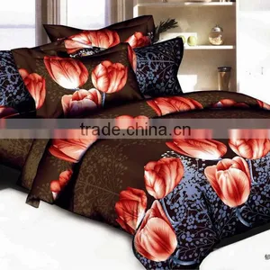 Flower Printed Duvet Bedding Sets 3D thumbnail-5