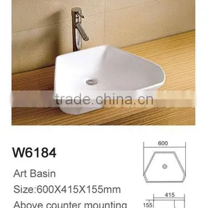 Supplier Bathroom Ceramic Trapezoidal Basin thumbnail-2