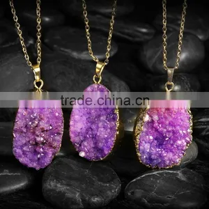 New Luxury Natual Purple Bead Necklace Designs thumbnail-4
