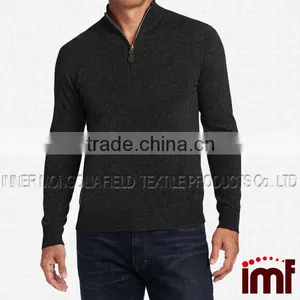 Men's 100% Cashmere Quarter-Zip Sweater thumbnail-2