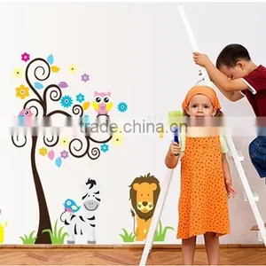 ALFOREVER PVC Owl With Tiger Wall Decals,pvc Wall Sticker thumbnail-2