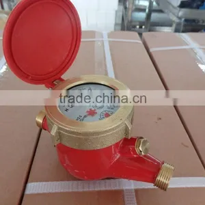 Multi Jet Vane Wheel Hot Water Meter With Red Body thumbnail-1