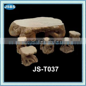 Landscape Grain Marble Dining Table and Chair thumbnail-1