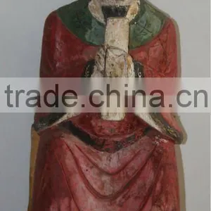 Rare Small Antique Chinese Wood Carving Buddha thumbnail-1